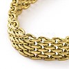 304 Stainless Steel Mesh Chain Bracelet for Men Women BJEW-P286-02G-2