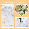 1 Set Wooden Wedding Guest Book Alternative AJEW-CP0005-17-6