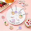 Handmade Polymer Clay Pendants CLAY-SC0001-05-4
