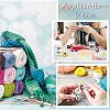 12Pcs 6 Colors Alloy Enamel Cat Charm Locking Stitch Markers HJEW-PH01531-8