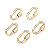 Brass Screw Carabiner Lock Charms ZIRC-G160-11G-1