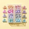 104Pcs 8 Colors Opaque Baking Paint Glass Beads Strands EGLA-FS0001-27-1