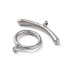 Non-Tarnish 304 Stainless Steel Ring Toggle Clasps STAS-A092-09F-P-2