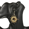 Brass Glass Dangle Earrings EJEW-MZ00802-2