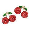 2Pcs Alloy Cherry Charms FIND-TA0009-30C-2