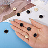 10Pcs Alloy Resin Shank Buttons BUTT-TA0001-36B-6