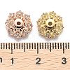 Multi-Petal Brass Micro Pave Cubic Zirconia Bead Caps ZIRC-F088-038-M-3