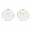 Transparent Resin Pendants RESI-N030-006B-2