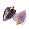 Natural Amethyst Pendants GG-CBA51ED-03G-09-3