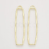 Alloy Open Back Bezel Big Pendants PALLOY-S121-160-2