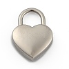 Heart Shaped Zinc Alloy Padlock PALLOY-B025-01P-2