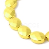 Electroplate Non-magnetic Synthetic Hematite Beads Strands G-E597-09-3