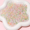 Mixed Color Imitation Cat Eye Glass Round Seed Beads SEED-NH0003-01A-06-1
