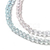 Transparent Gradient Color Glass Beads Strands X-GLAA-H021-01B-27-3