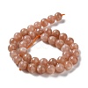 Round Natural Grade B Sunstone Beads Strands G-F222-33-10mm-3