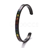 Rainbow Pride Cuff Bangle BJEW-F419-14EB-2