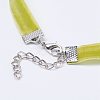 Cloth Gothic Choker Necklaces NJEW-E085-30F-5