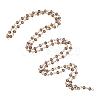 Handmade Rondelle Glass Beads Chains for Necklaces Bracelets Making AJEW-JB00037-05-2