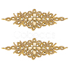 Rhombus Iron on Rhinestone Appliques DIY-WH0304-975A-1