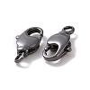 Rack Plating Brass Swivel Lobster Claw Clasps KK-K238-39B-L-3