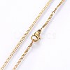 304 Stainless Steel Curb Chain Necklaces MAK-L015-32D-1