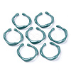 Spray Painted Alloy Cuff Rings RJEW-T011-13-RS-1