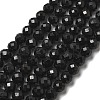 Natural Black Tourmaline Beads Strands LS-G-G927-46-3