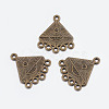 Alloy Connector Rhinestone Settings EA10685Y-AB-1