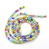 Handmade Evil Eye Lampwork Round Bead Strands LAMP-J031-4mm-M-2