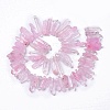 Natural Crackle Quartz Crystal Dyed Beads Strands G-I345-05B-4