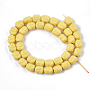 Spray Painted Non-magnetic Synthetic Hematite Beads Strands G-T116-28-24-2