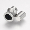 304 Stainless Steel Magnetic Clasps with Glue-in Ends STAS-E144-054AS01-3
