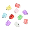 16Pcs 8 Colors Transparent Glass Enamel Beads GLAA-CJ0002-66-9