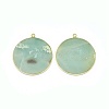 Natural Flower Amazonite Pendants G-E526-10C-1