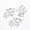 Palm Brass Pendants KK-F371-58S-2