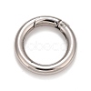 Non-Tarnish 304 Stainless Steel Spring Gate Rings X-STAS-M296-01P-D-1