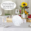 Acrylic Mirror Table Number Sign AJEW-WH0258-861A-6