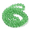 Electroplate Transparent Glass Beads Strands EGLA-I018-FA05-2