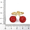 Brass Enamel Pendants KK-C114-28B-G-3