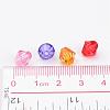 Mixed Color Chunky Dyed Transparent Acrylic Faceted Bicone Spacer Beads for Kids Jewelry X-DBB8mm-4