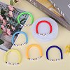 6Pcs 6 Style Polymer Clay Heishi Surfer Stretch Bracelets Set BJEW-SW00120-5