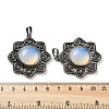 Opalite & Brass Pendants G-K338-09AS-04-3