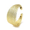 Brass Multi Lines Cuff Bangles BJEW-D039-01G-1