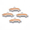 Rack Plating Alloy Enamel Pendants LS-PALLOY-T075-156-1