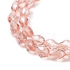 Electroplate Glass Beads Strands X-EGLA-R008-6x4mm-7-3