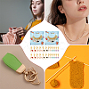 Alloy Enamel Crown & Heart Pendant Locking Stitch Markers HJEW-AB00068-6