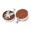 Synthetic Goldstone Pendants GG-CBA040B-02P-02-3