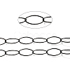 PVD Vacuum Plating 304 Stainless Steel Paperclip Chains CHS-O008-01B-2