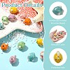 12Pcs 6 Colors Handmade Printed Porcelain Beads PORC-CJ0001-35-3