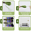 3 Sets 3 Style 6-Ply Polyester Embroidery Floss OCOR-GF0003-41C-5